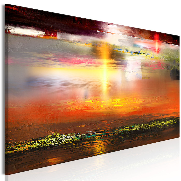 Canvas Sahara Sun (1-piece) Narrow - abstract colorful landscape 135383 additionalImage 2