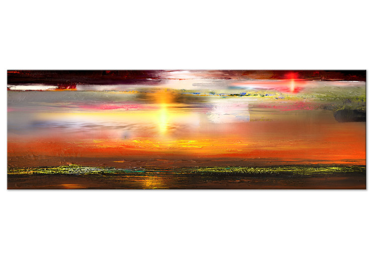 Canvas Sahara Sun (1-piece) Narrow - abstract colorful landscape 135383