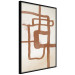 Poster Road to the East - artistic brown pattern in an abstract motif 135583 additionalThumb 11