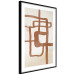 Poster Road to the East - artistic brown pattern in an abstract motif 135583 additionalThumb 13