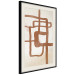 Poster Road to the East - artistic brown pattern in an abstract motif 135583 additionalThumb 19