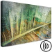Canvas Art Print Rain drops on a leaf - Botanical theme in green color 135783 additionalThumb 6