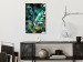 Canvas Print Starry Nature (1-piece) Vertical - abstract blue leaves 135983 additionalThumb 3