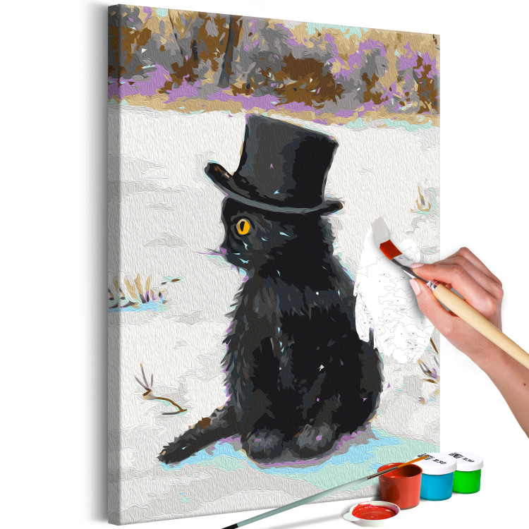 Paint by Number Kit Black Cat in the Hat 138483 additionalImage 6