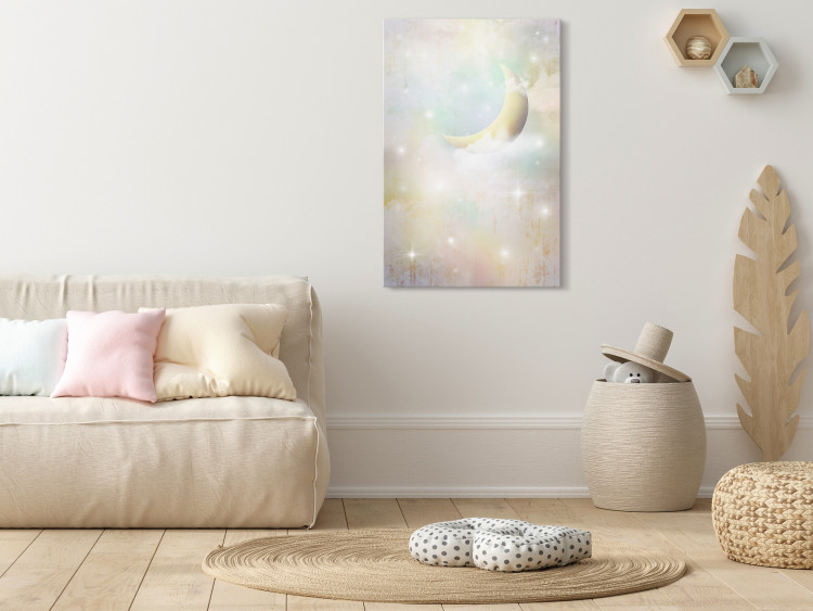 Canvas Print Night of Colors (1-piece) Vertical - starry composition for children 143483 additionalImage 3