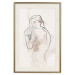 Poster Ashamed Lady - Linear Representation of a Female Figure 146183 additionalThumb 25