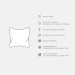 Decorative Velor Pillow Geometric herringbone - a minimalist pattern in art deco style 147083 additionalThumb 4