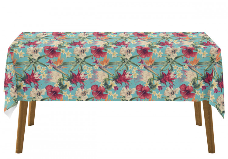Tablecloth Exotic morning - a botanical composition of tropical plants 147183 additionalImage 4