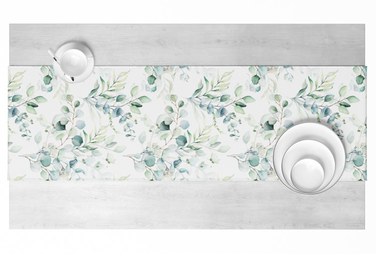 Table Runner Little branches - composition with a plant motif on a white background 147283 additionalImage 4