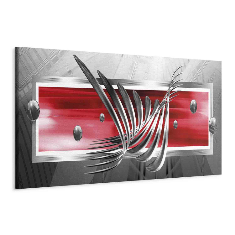 Canvas Silver Wings (1 Part) Narrow Red 149983 additionalImage 2