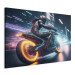 Large canvas print Speed of Light - Motorcyclist During Night City Race [Large Format] 150883 additionalThumb 2