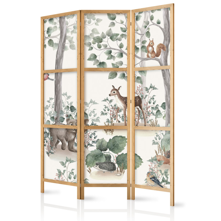 Folding Screen Forest Story - Watercolor Landscape With Animals for Children [Room Dividers] 150983 additionalImage 5