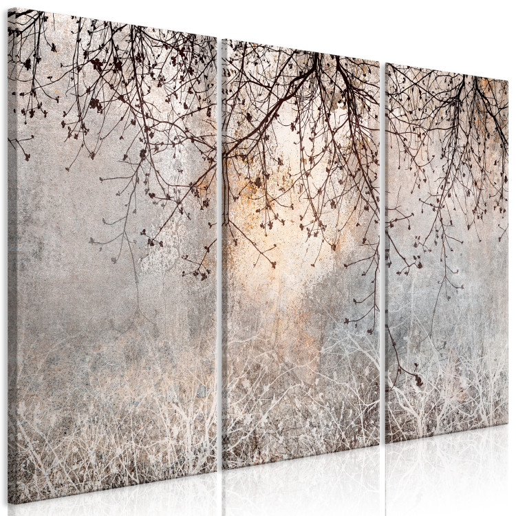 Canvas Print Morning - Sunrise Against a Background of Delicate Branches With Flowers 151783 additionalImage 2