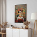 Canvas Cartoon Frida - A Colorful Portrait of the Artist With Two Cats 152283 additionalThumb 4