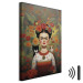 Canvas Cartoon Frida - A Colorful Portrait of the Artist With Two Cats 152283 additionalThumb 8