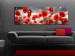 Canvas Star Poppies (1-part) - red field flowers in the starlight 94783 additionalThumb 3