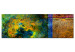 Canvas Art Print Secret of Sunlit Cave - Colorful Metal Texture Abstraction 97583