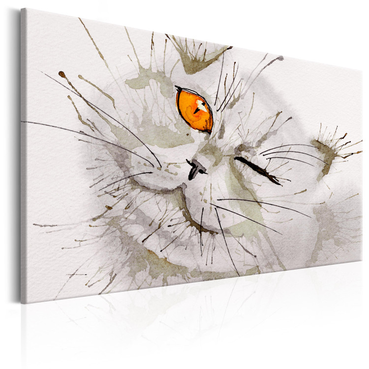 Canvas Print Grey Cat 97983 additionalImage 2