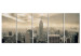 Canvas Beige Manhattan (5-piece) - Overcast Sky Over New York 98583