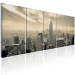 Canvas Beige Manhattan (5-piece) - Overcast Sky Over New York 98583 additionalThumb 2