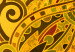 Canvas Oriental pattern - a fragment of a mandala in warm autumn colors 104993 additionalThumb 4
