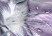 Canvas Lilies and Waves (1-part) Pale Purple Narrow - Plant Abstraction 107993 additionalThumb 4