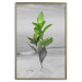 Wall Poster Green Branches - Living leaves on a background of a gray seascape 114393 additionalThumb 20