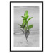 Wall Poster Green Branches - Living leaves on a background of a gray seascape 114393 additionalThumb 15