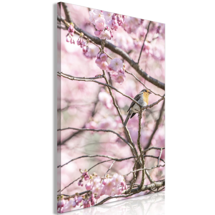 Canvas Print Robin In Tree (1 Part) Vertical 116693 additionalImage 2