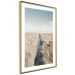Wall Poster Channel - sky landscape with clouds and river on beige field 117293 additionalThumb 6