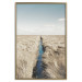Wall Poster Channel - sky landscape with clouds and river on beige field 117293 additionalThumb 27