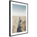 Wall Poster Channel - sky landscape with clouds and river on beige field 117293 additionalThumb 13