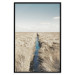 Wall Poster Channel - sky landscape with clouds and river on beige field 117293 additionalThumb 24
