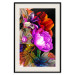 Poster Colors of Summer - multicolored glamour composition with flowers on a black background 117993 additionalThumb 18