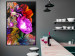 Poster Colors of Summer - multicolored glamour composition with flowers on a black background 117993 additionalThumb 3