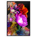 Poster Colors of Summer - multicolored glamour composition with flowers on a black background 117993 additionalThumb 24