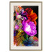 Poster Colors of Summer - multicolored glamour composition with flowers on a black background 117993 additionalThumb 19