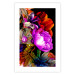 Poster Colors of Summer - multicolored glamour composition with flowers on a black background 117993 additionalThumb 25