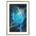 Poster Supernova - modern abstraction with light in blue tones 121893 additionalThumb 14