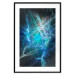 Poster Supernova - modern abstraction with light in blue tones 121893 additionalThumb 15