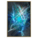 Poster Supernova - modern abstraction with light in blue tones 121893 additionalThumb 16