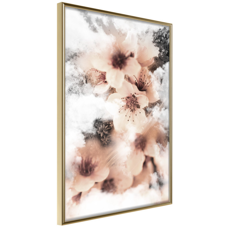Wall Poster Angelic Flowers - colorful flowers in the clouds above a forest landscape 122793 additionalImage 12