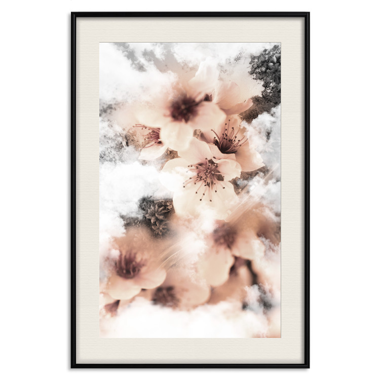Wall Poster Angelic Flowers - colorful flowers in the clouds above a forest landscape 122793 additionalImage 18