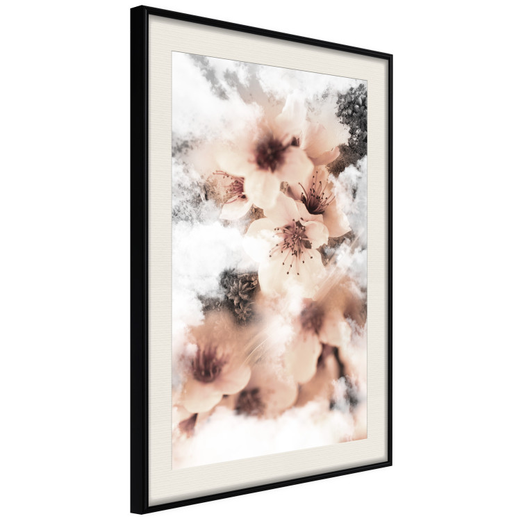 Wall Poster Angelic Flowers - colorful flowers in the clouds above a forest landscape 122793 additionalImage 3