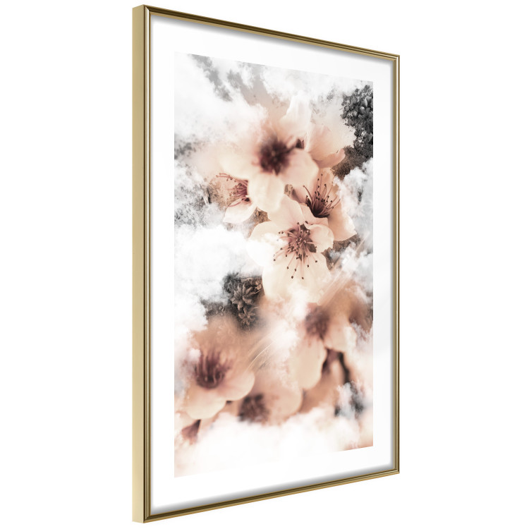Wall Poster Angelic Flowers - colorful flowers in the clouds above a forest landscape 122793 additionalImage 6