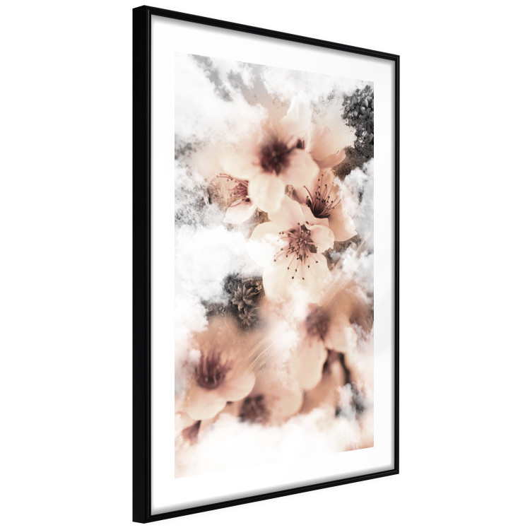 Wall Poster Angelic Flowers - colorful flowers in the clouds above a forest landscape 122793 additionalImage 11