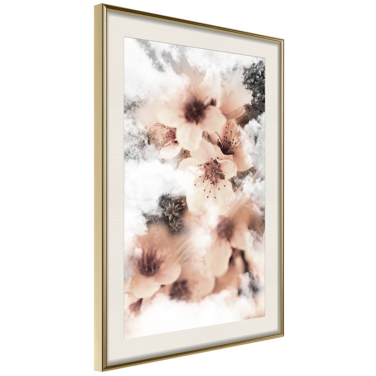 Wall Poster Angelic Flowers - colorful flowers in the clouds above a forest landscape 122793 additionalImage 2