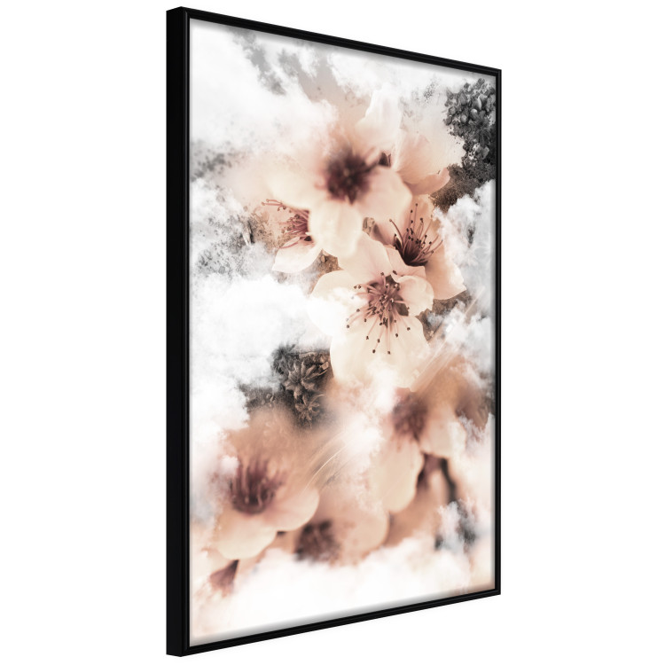 Wall Poster Angelic Flowers - colorful flowers in the clouds above a forest landscape 122793 additionalImage 12