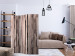 Room Divider Screen Whisper of Spring - texture of unevenly shaped wooden planks 122993 additionalThumb 4