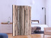 Room Divider Screen Whisper of Spring - texture of unevenly shaped wooden planks 122993 additionalThumb 2